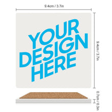 Lade das Bild in den Galerie-Viewer, Keramik-Untertasse (quadratisch) selbst gestalten und bedrucken