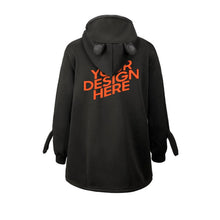 Lade das Bild in den Galerie-Viewer, Doppelseitiger Druck Winter Warmes Frosch Hoodie Kapuzenpullover mit großer Tasche für Mädchen Frauen mit Foto Muster Text selbst gestalten und bedrucken