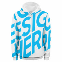 Lade das Bild in den Galerie-Viewer, Damen / Herren Winter Dicke Unisex Plüsch Kapuzenpullover / Kapuzensweatshirt / Hoodie mit Kapuze mit Foto selbst gestalten und bedrucken