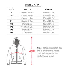 Lade das Bild in den Galerie-Viewer, FULL - ZIP HOODIE Kapuzensweatjacke Sweatjacke mit Reißverschluss und Taschen Voll-Druck GH für Herren Männer mit Foto Muster Text selbst gestalten und bedrucken