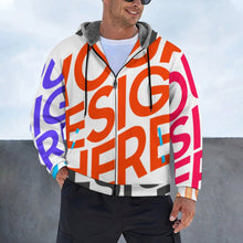 Lade das Bild in den Galerie-Viewer, Multi-Image-Design Herren / Männer Jacke Winter Cordjacke Outdoorjacke Collegejacke WZIP mit Foto Design Motiv Text selbst gestalten und bedrucken
