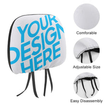 Lade das Bild in den Galerie-Viewer, Auto Zubehör Kopfstützenbezug Kopfkissen Auto Kissen mit Foto Text selbst gestalten und bedrucken