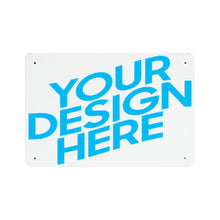 Lade das Bild in den Galerie-Viewer, Eisenblech horizontale Platte Metallschild Blechschilder Deko Schild mit Spruch Wand- und Türdeko selbst gestalten und bedrucken