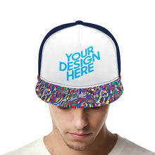 Lade das Bild in den Galerie-Viewer, Herren & Damen Snapback Cap Plain Gummi Baseballkappe mit einer Vielzahl von Farben selbst gestalten und bedrucken