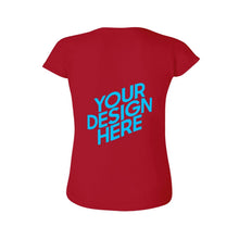 Lade das Bild in den Galerie-Viewer, Yama Kurzarm-T-Shirts TSHIRT für Frauen einseitiger Druck auf der Rückseite selbst gestalten und bedrucken