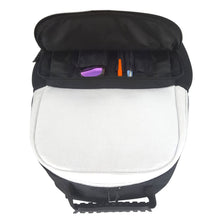 Lade das Bild in den Galerie-Viewer, Personalisierte 16 Zoll 40x28x16cm 1680D Leder & Filz Rucksack Schultasche für Mädchen Jungen mit Bildern Fotos Text selbst gestalten und bedrucken