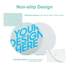 Lade das Bild in den Galerie-Viewer, Schneidebrett Glas personalisiert mit Fotos Muster Text Logo selbst gestalten und bedrucken