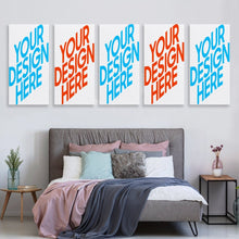 Lade das Bild in den Galerie-Viewer, Hängendes Bild - Fünf gemeinsame Multi-Bild-Design (Vertikal 2: 1) Leinwandbild selbst gestalten und bedrucken