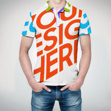 Lade das Bild in den Galerie-Viewer, Multi-Image-Druck Herren / Männer Poloshirt A479 mit Fotos Muster Text Logo selbst gestalten und bedrucken