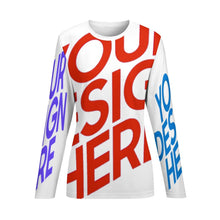 Lade das Bild in den Galerie-Viewer, Multi-Image-Design Damen / Frauen Pyjamaoberteil Schlafanzug-Oberteil AL in weicher Qualität mit Foto Design Motiv Text selbst gestalten und bedrucken