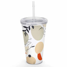 Lade das Bild in den Galerie-Viewer, Doppelwandiger Thermo-Becher mit Deckel und Strohhalm Wasserflasche Wasserbecher Doppel-isolierbecher Kreativer Doppel-strohbecher mit Ihrem eigenen Design Text oder Foto selbst gestalten und bedrucken