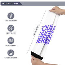 Lade das Bild in den Galerie-Viewer, Socken Sportsocken lang Damen Herren mit Allover Print mit Foto Design Motiv Text selbst gestalten und bedrucken