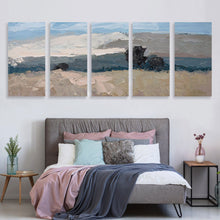 Lade das Bild in den Galerie-Viewer, Vertikale Version 1:2 hängende Poster Ganzes Bild 5 Panel / Wandbilder 5-teilig / Leinwand Malerei mit Foto selbst gestalten und bedrucken