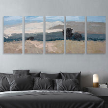 Lade das Bild in den Galerie-Viewer, Vertikale Version 1:2 hängende Poster Ganzes Bild 5 Panel / Wandbilder 5-teilig / Leinwand Malerei mit Foto selbst gestalten und bedrucken