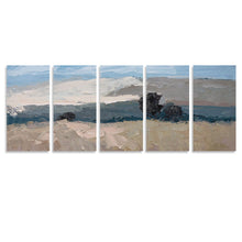 Lade das Bild in den Galerie-Viewer, Vertikale Version 1:2 hängende Poster Ganzes Bild 5 Panel / Wandbilder 5-teilig / Leinwand Malerei mit Foto selbst gestalten und bedrucken