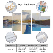 Lade das Bild in den Galerie-Viewer, Ganzes Bild Vertikale Kombination 5 Panel hängende Poster / Wandbilder 5-teilig / Leinwand Malerei mit Foto selbst gestalten und bedrucken