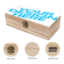 Lade das Bild in den Galerie-Viewer, Aufbewahrungsbox aus Holz / Holzkiste mit Foto selbst gestalten und bedrucken