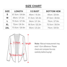 Lade das Bild in den Galerie-Viewer, Damen / Frauen Multi-Image-Druck Strickjacke offene Form Knitted Cardigan NZ050 mit Foto Text Muster selbst gestalten und bedrucken