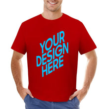 Lade das Bild in den Galerie-Viewer, Doppelseitiger Druck Kurzarm T-Shirt Rundhalsshirt Herren / Männer - selbst gestalten und bedrucken