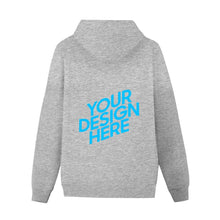 Lade das Bild in den Galerie-Viewer, Taschenloser Premium Kapuzenpullover für Frauen selbst gestalten und bedrucken