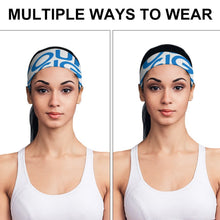 Lade das Bild in den Galerie-Viewer, Sport Stirnband Fitness-Stirnbänder Schweißband Anti Rutsch für Damen Frauen Herren Männer für Jogging, Laufen, Wandern, Fahrrad- und Motorrad Fahren mit Foto Muster Text selbst gestalten und bedrucken