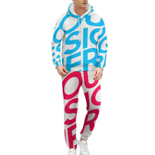 Lade das Bild in den Galerie-Viewer, Damen / Herren Unisex Kapuzenpullover Hoodie 2-tgl. Set / Trainingsanzug mit Foto selbst gestalten und bedrucken