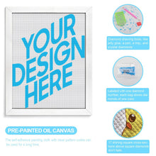 Lade das Bild in den Galerie-Viewer, Diamond Painting / Diamantbild ( Vertikale Version, Runde Steinchen ) mit Foto selbst gestalten und bedrucken