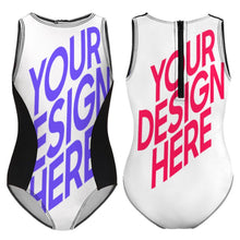 Lade das Bild in den Galerie-Viewer, Multi-Image-Design Mädchen Kinder Bademode Badeanzug NT032 mit Foto Design Motiv Text selbst gestalten und bedrucken