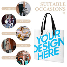 Lade das Bild in den Galerie-Viewer, Damen Leder Handtasche Shopper mit Foto Design Motiv Text selbst gestalten und bedrucken