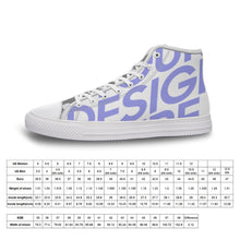 Lade das Bild in den Galerie-Viewer, Damen / Herren Unisex Canvas Sneakers Skateschuhe High / High-Top Canvas Turnschuhe (Nicht gespiegelt) mit Foto selbst gestalten und bedrucken