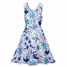 Lade das Bild in den Galerie-Viewer, Damen Ärmelloses Kleid mit Rundhalsausschnitt und großem Saum selbst gestalten und bedrucken
