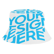 Lade das Bild in den Galerie-Viewer, Einzelbilddruck Personalisierter Wendbarer Eimerhut Fischerhut für Kinder mit Fotos Muster Text Logo selbst gestalten und bedrucken