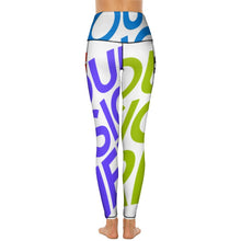 Lade das Bild in den Galerie-Viewer, Multi-Image-Druck Yoga Hose Sport Leggings Sporthose Fitnesshose CE003 mit Fotos Muster Text Logo selbst gestalten und bedrucken