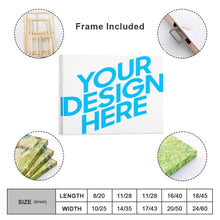 Lade das Bild in den Galerie-Viewer, Horizontale Version Leinwandbild Wandbild mit Fotos Muster Text Logo selbst gestalten und bedrucken