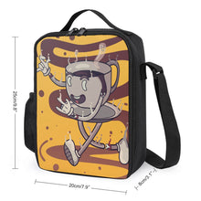 Lade das Bild in den Galerie-Viewer, 600D Polyester Lunchtasche Lunch Bag Kühltasche mit Schultergurt mit Foto / Text selbst gestalten und bedrucken