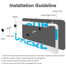 Lade das Bild in den Galerie-Viewer, Kennzeichenhalter / Auto Nummernschild Halterung / Kennzeichenrahmen mit Zwei runde Löcher (ein Paar) mit Foto selbst gestalten und bedrucken