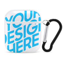 Lade das Bild in den Galerie-Viewer, Apple Airpods 1 2 Bluetooth Headset Schutzhülle Case Cover mit Fotos Muster Text Logo selbst gestalten und bedrucken