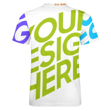 Lade das Bild in den Galerie-Viewer, Multi-Image-Druck Allover Print TShirt 100% Baumwolle T-Shirt ay001 Männer Herren mit Fotos Muster Text Logo selbst gestalten und bedrucken