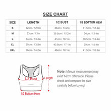 Lade das Bild in den Galerie-Viewer, Multi-Image-Design Damen / Frauen Yoga Top Sport BH Bra mit Foto Design Motiv Text selbst gestalten und bedrucken