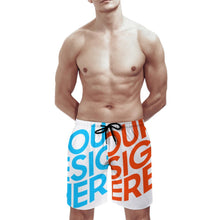 Lade das Bild in den Galerie-Viewer, Multi-Image-Druck Herren Schnelltrocknende Badeshorts Badehose Beachshorts Kordelzug Boardshorts Schwimmhose Männer D1P mit Fotos Muster Text Logo selbst gestalten und bedrucken