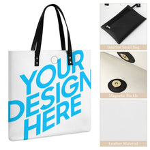 Lade das Bild in den Galerie-Viewer, Damen Leder Handtasche Shopper mit Foto Design Motiv Text selbst gestalten und bedrucken
