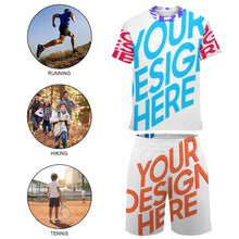 Lade das Bild in den Galerie-Viewer, Kinder Jungen Trainingsanzug Sportanzug Jogginganzüge Basic Anzug TSHIRT T-Shirt Kurze Hose Short Sportlich mit Foto Text selbst gestalten und bedrucken