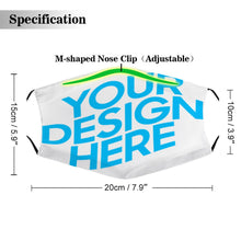 Lade das Bild in den Galerie-Viewer, Erwachsenenmaske Gesichtsmasken ohne Filter Handwaschbar selbst getsalten und bedrucken