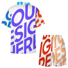 Lade das Bild in den Galerie-Viewer, Multi-Image-Design Damen / Frauen Kurze Schlafanzug Shorty Pyjama Set aus Seide mit Foto Design Motiv Text selbst gestalten und bedrucken