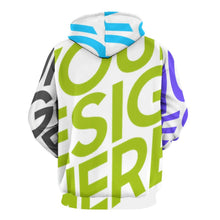 Lade das Bild in den Galerie-Viewer, Multi-Image-Druck Frauen / Männer Premium Sweatshirt Kapuzenpullover in Übergröße mit doppel Kapuzen mit Fotos Muster Text Logo selbst gestalten und bedrucken