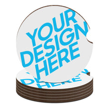 Lade das Bild in den Galerie-Viewer, Holz Auto Getränkehalter Matte Pad Autos Achterbahn mit Foto selbst gestalten und bedrucken