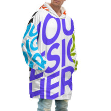 Lade das Bild in den Galerie-Viewer, Mehrbilddruck Decken Kapuzenpullover Lang für Herren & Männer B4122 mit Foto Muster Text Logo selbst gestalten und bedrucken