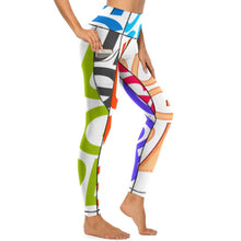 Lade das Bild in den Galerie-Viewer, Multi-Image-Druck Yoga Hose Sport Leggings Sporthose Fitnesshose CE003 mit Fotos Muster Text Logo selbst gestalten und bedrucken