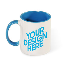 Lade das Bild in den Galerie-Viewer, Keramik Tasse Becher mit Farbe innen und Henkel selbst gestalten und bedrucken
