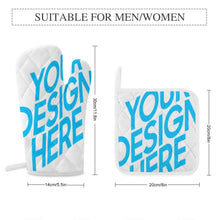 Lade das Bild in den Galerie-Viewer, Topfhandschuhe Set ( 2x Ofenhandschuh + 2x Küchengreifhilfe ) mit Foto selbst gestalten und bedrucken